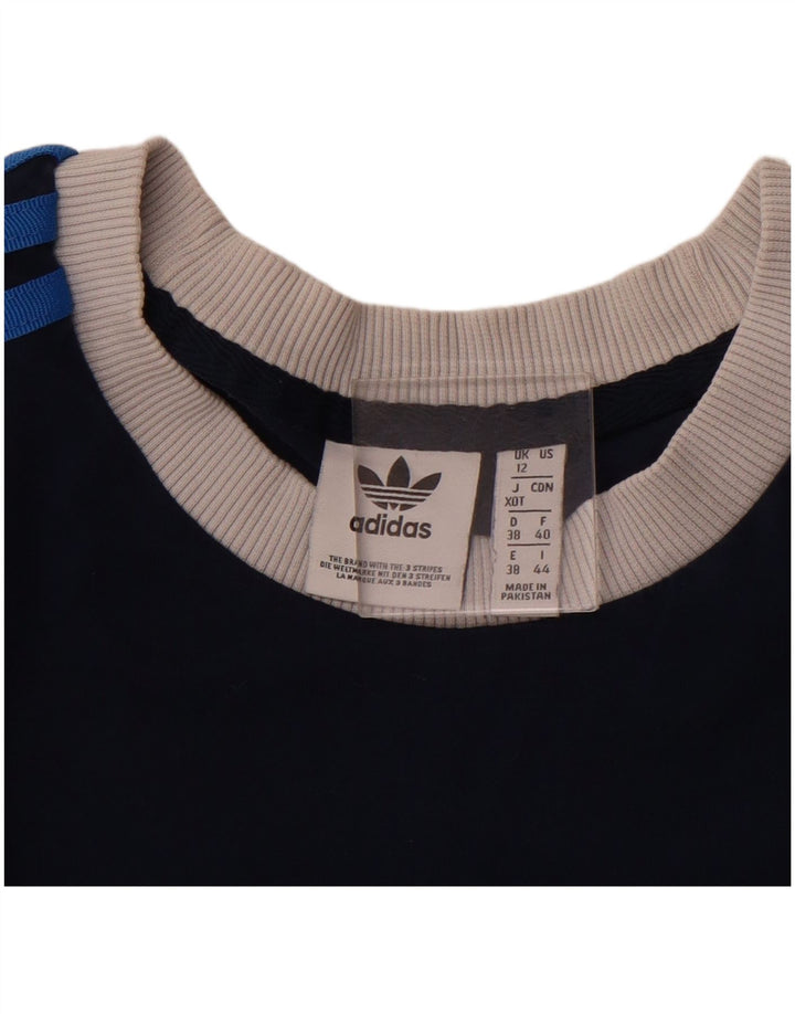 ADIDAS Camiseta para mujer Top UK 12 Medium Azul marino