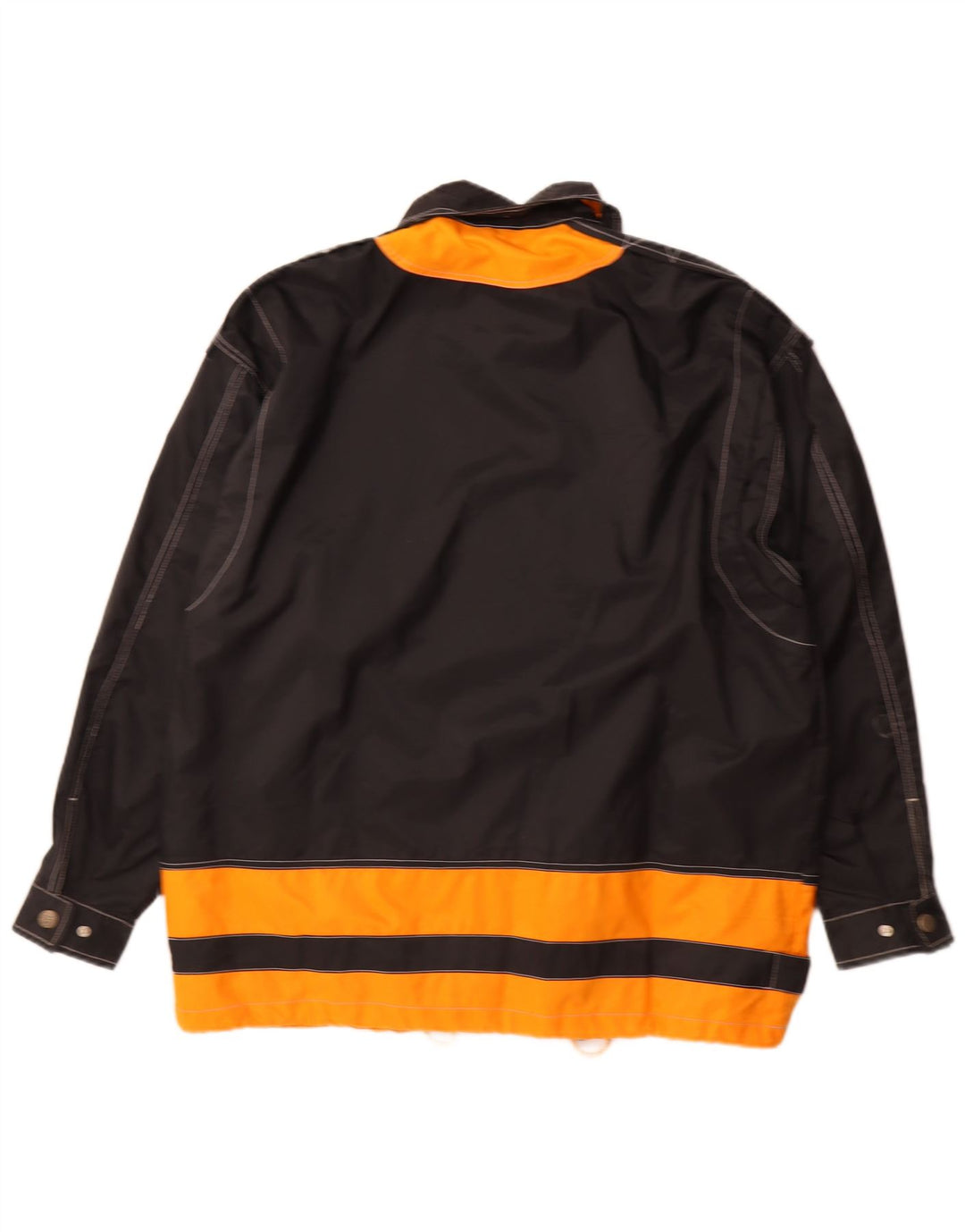 Brugi Chaqueta impermeable para hombre IT 54 2XL Negro Colorblock