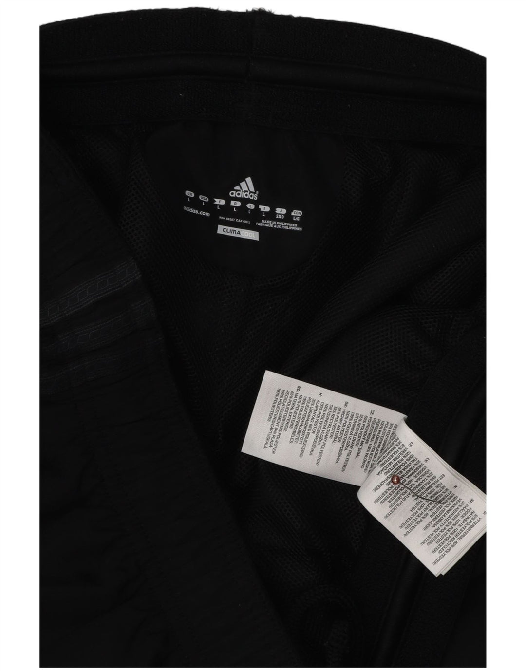 Adidas Hombre Climacool Capri Pantalones De Chándal Grande Negro Colorblock