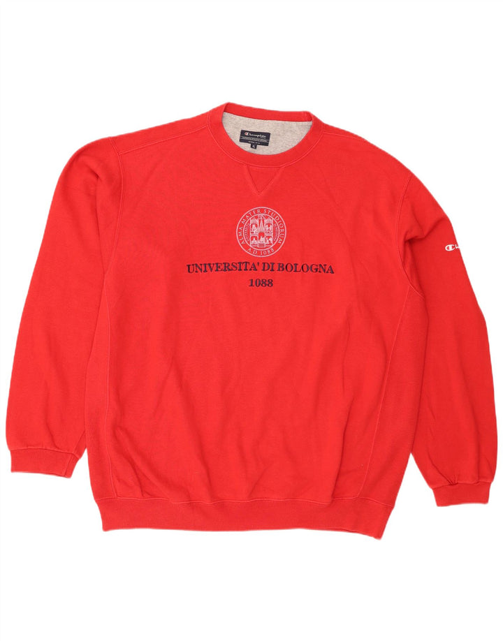 CHAMPION Sudadera gráfica para hombre Jumper XL Algodón rojo