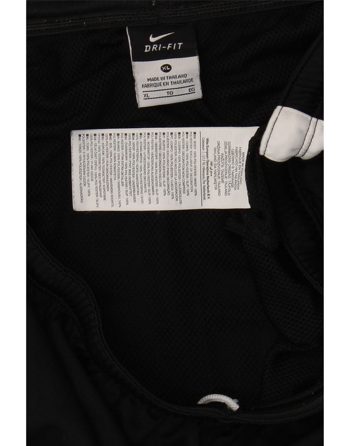 NIKE Pantalones cortos deportivos Dri Fit para hombre XL Poliéster color negro