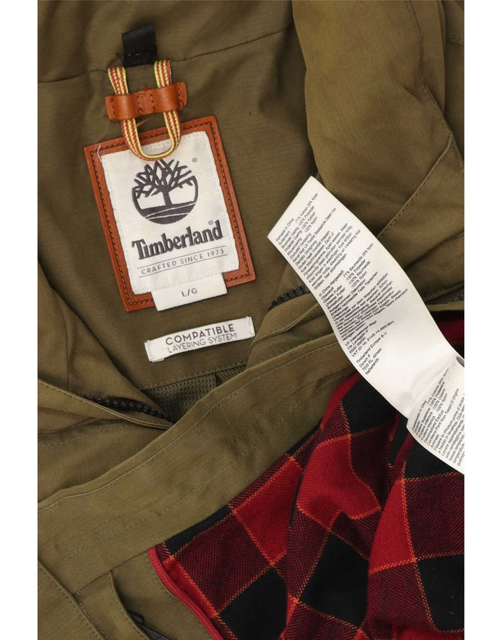 Timberland Chaqueta utilitaria para hombre Reino Unido 40 Grande Caqui Algodón