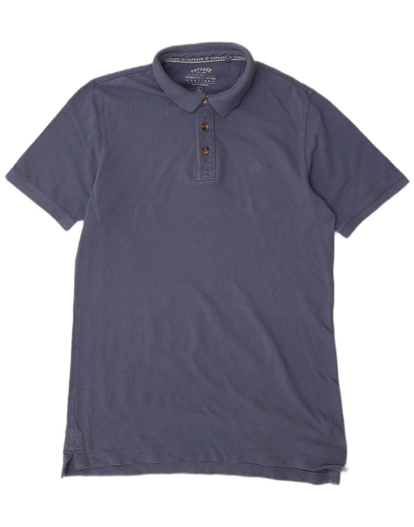 Fat Face Mens Polo Shirt Large Navy Blue Cotton