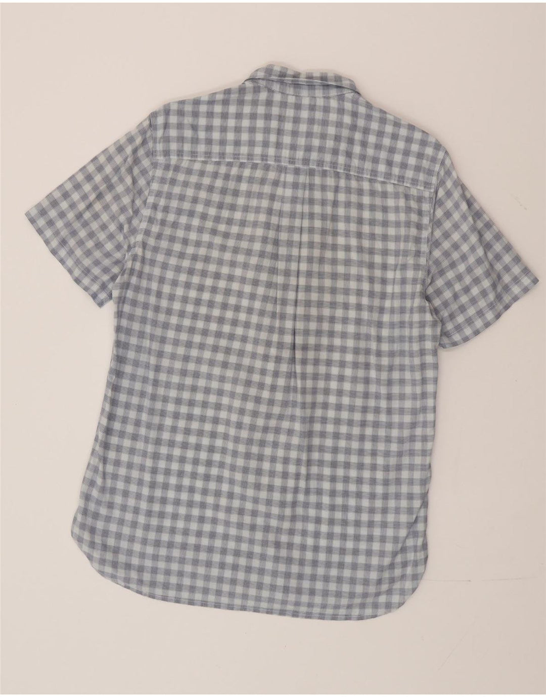 Superdry Camisa Regular Fit De Manga Corta De Algodón A Cuadros En Azul Medio