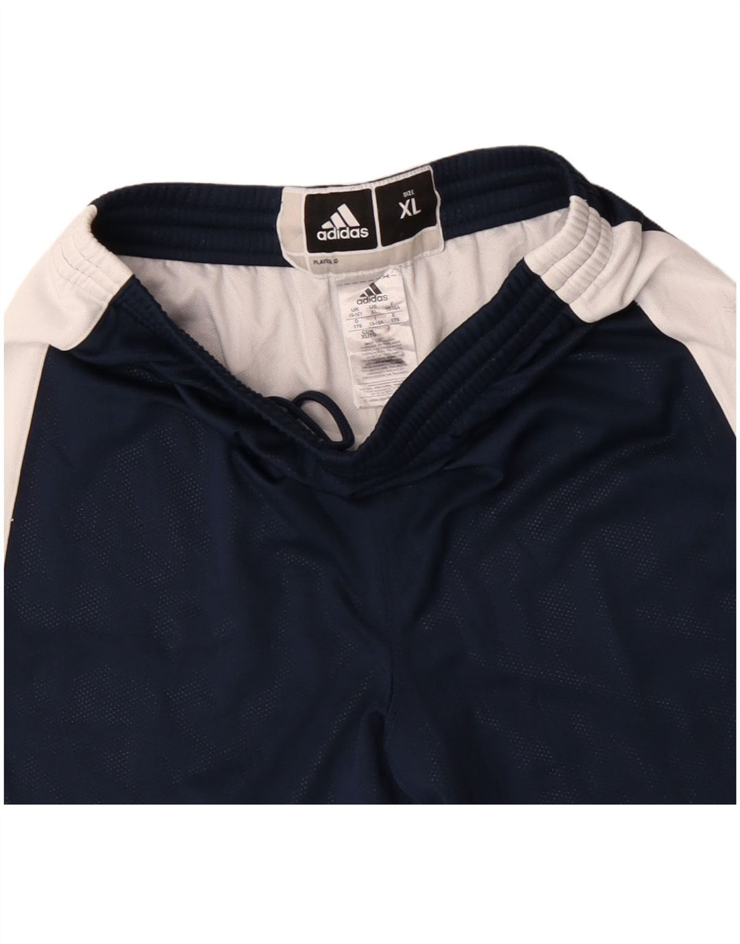Adidas Pantalones cortos deportivos para niños 13-14 años XL Azul marino Colorblock Poliéster