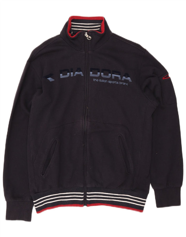 DIADORA Chaqueta superior de chándal con gráfico para hombre Algodón azul marino medio