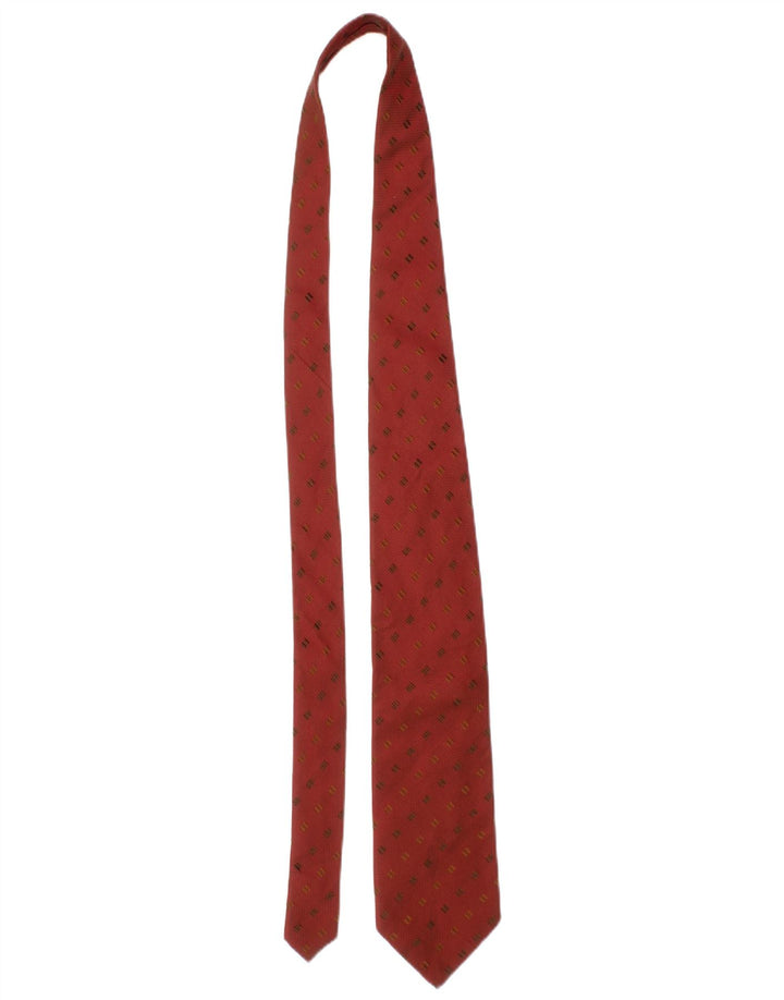 Corbata Ermenegildo Zegna para hombre talla única seda geométrica roja clásica