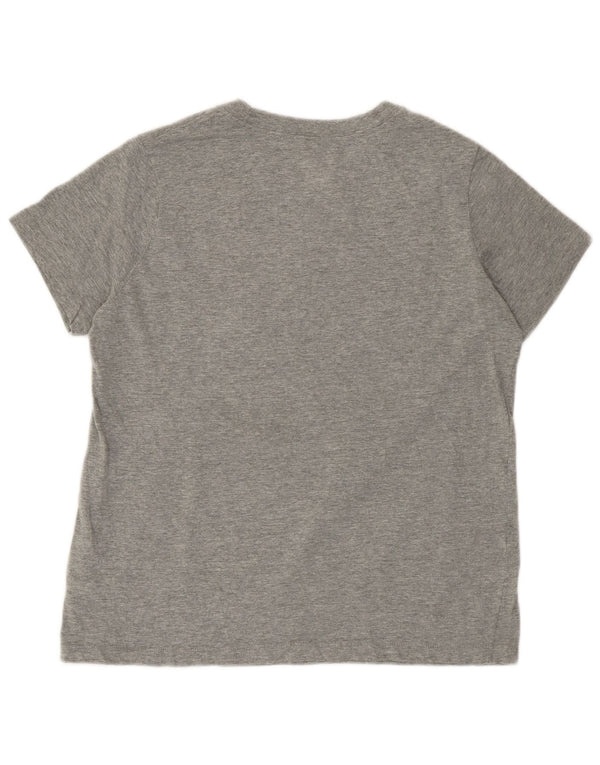NIKE Camiseta gráfica para mujer UK 40 XL Algodón gris