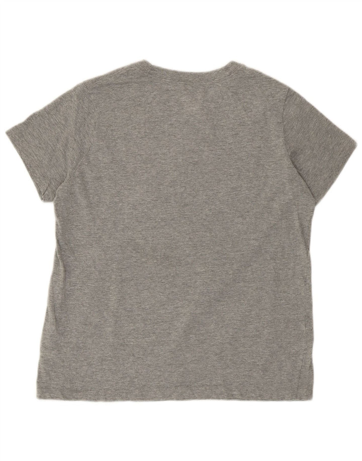 NIKE Camiseta gráfica para mujer UK 40 XL Algodón gris