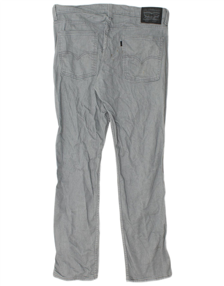 Levi's Hombre 511 Slim Jeans W34 L32 Algodón Gris