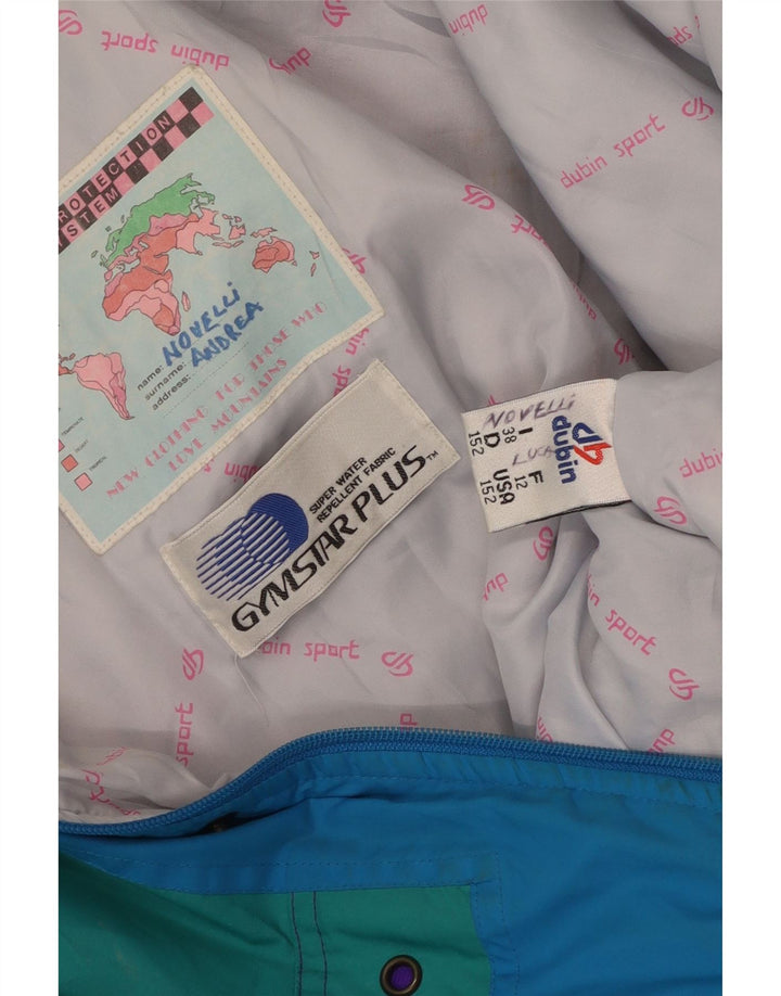 Chaqueta de esquí con capucha vintage para hombre Reino Unido 38 Poliéster color azul medio