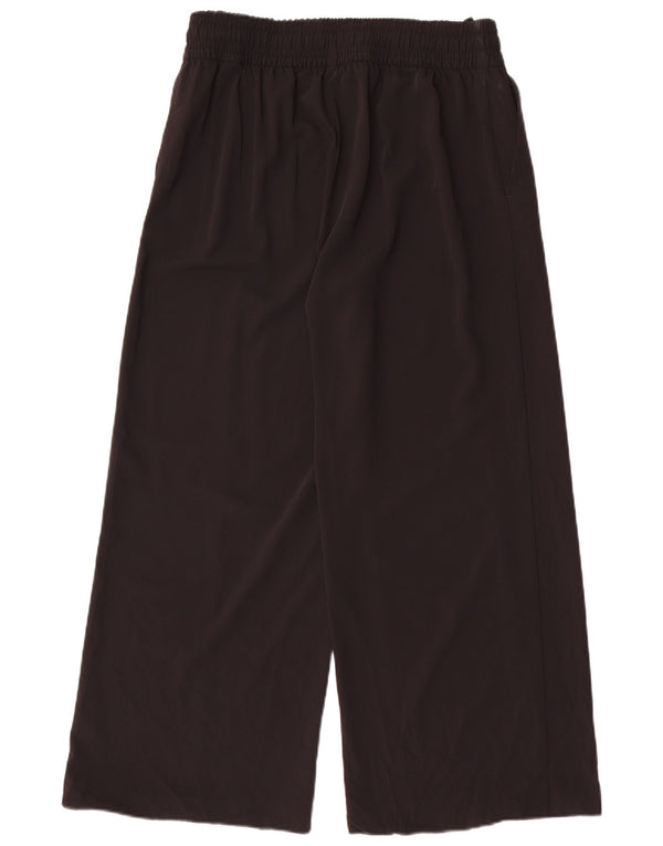 Marks & Spencer Pantalones casuales de pierna ancha para mujer UK 12 Medium W32 L28 Negro