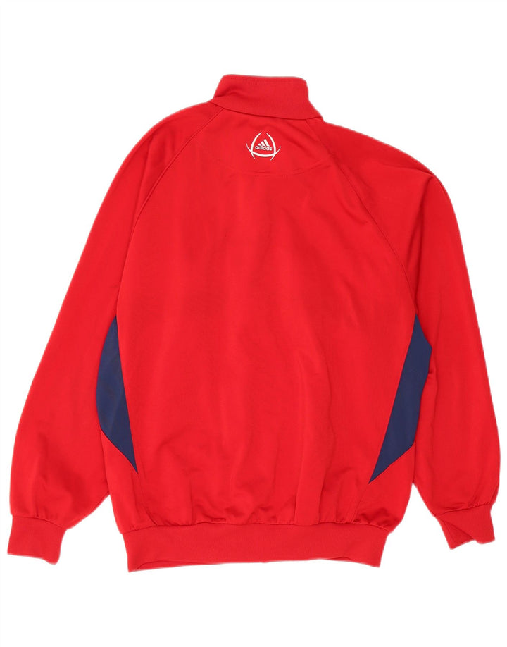Adidas Chaqueta de chándal para niños 13-14 años Rojo Colorblock Poliéster