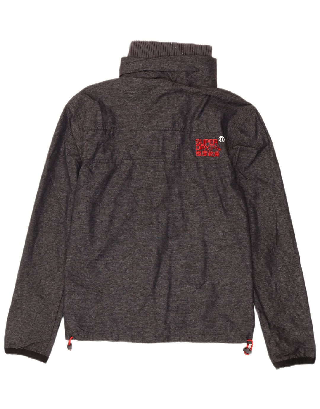 Superdry Chaqueta impermeable gráfica para hombre UK 36 Small Grey Nylon