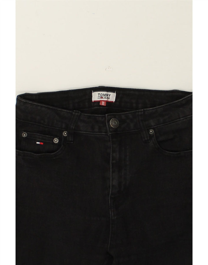 TOMMY HILFIGER Womens Skinny Jeans W26 L25 Black Cotton | Vintage Tommy Hilfiger | Thrift | Second-Hand Tommy Hilfiger | Used Clothing | Messina Hembry 