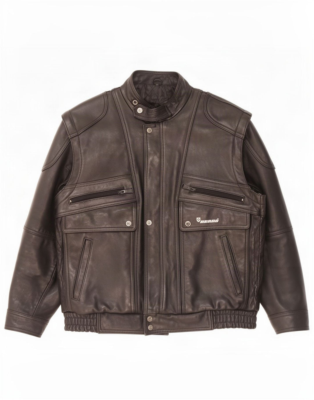 Harro Chaqueta de cuero para hombre IT 52 XL Negro