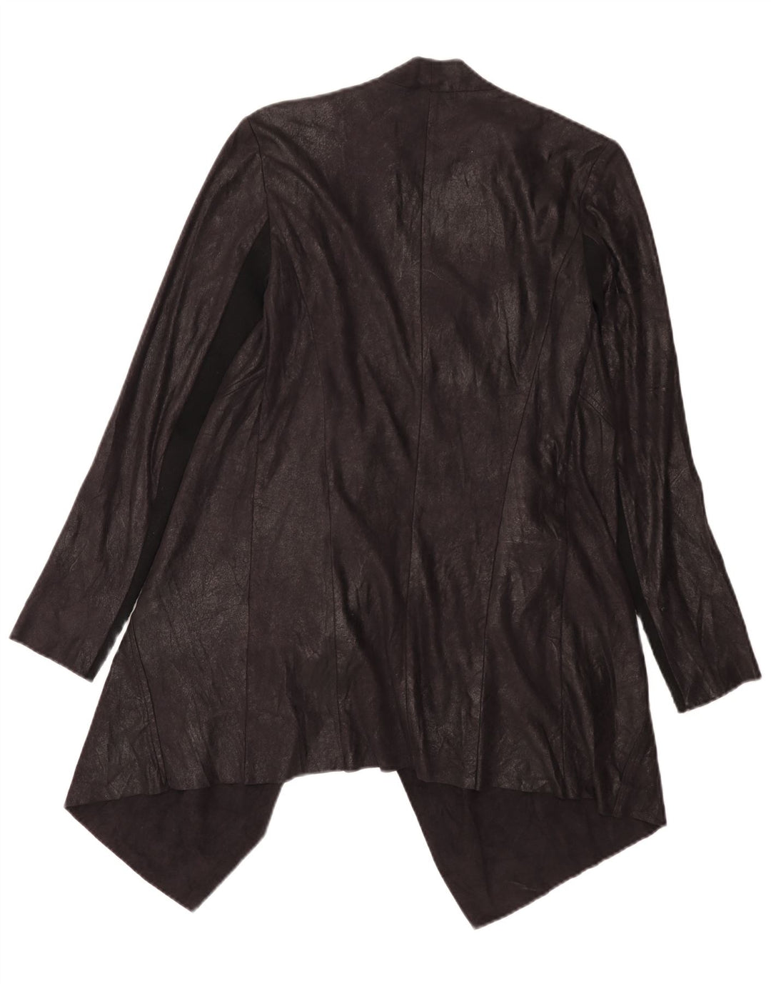Zara Mujer Cárdigan Asimétrico Top UK 44 Medio Negro Colorblock