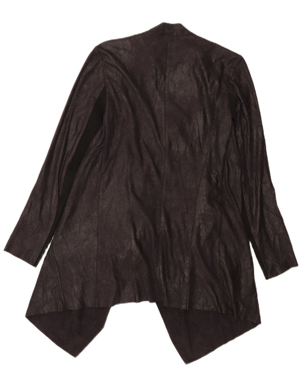 Zara Mujer Cárdigan Asimétrico Top UK 44 Medio Negro Colorblock