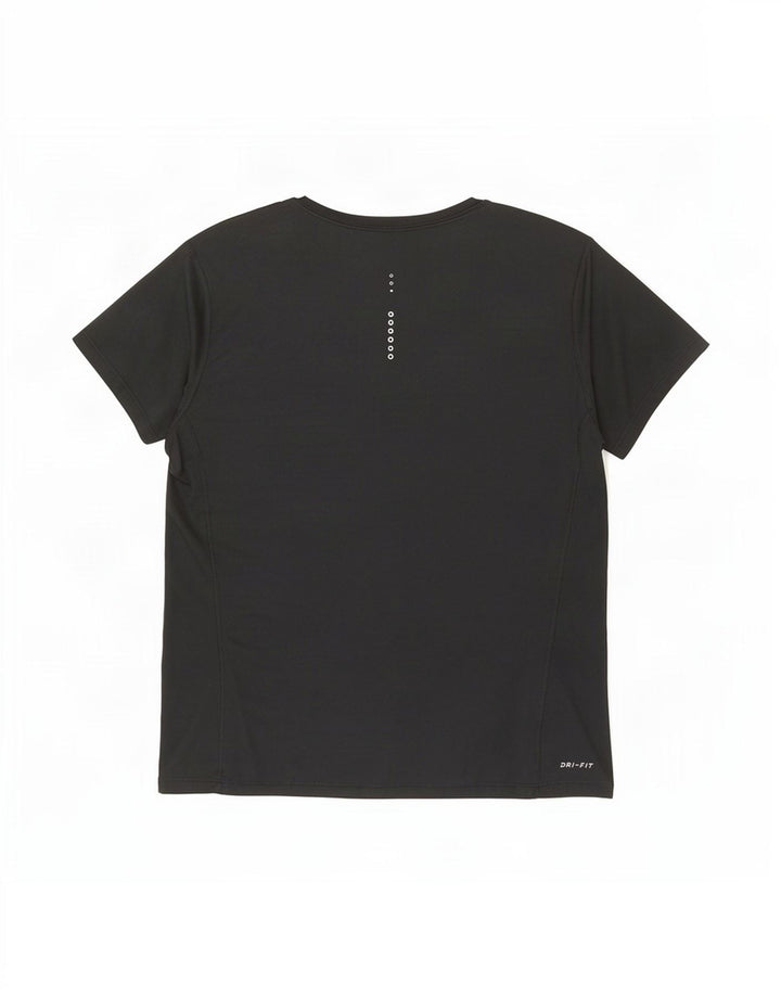 Nike - Camiseta Dri Fit para mujer, talla 40, talla grande, poliéster negro