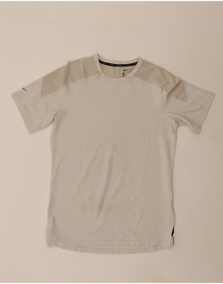 NIKE Mens T-Shirt Top Large Off White Colourblock Vintage Nike and Second-Hand Nike from Messina Hembry 