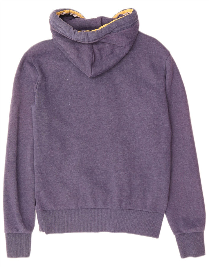 SUPERDRY Jersey con capucha gráfica para hombre pequeño poliéster azul marino