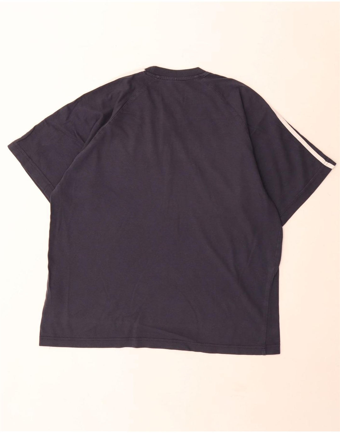 Adidas - Camiseta para hombre, talla grande, color azul marino, algodón