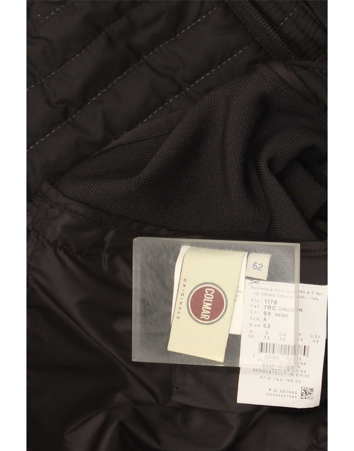Colmar Hombre Chaqueta Acolchada IT 52 Large Poliéster Color Block Negro
