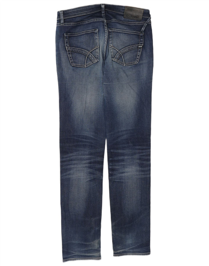 Gas Hombre Albert Slim Jeans W32 L34 Algodón Azul