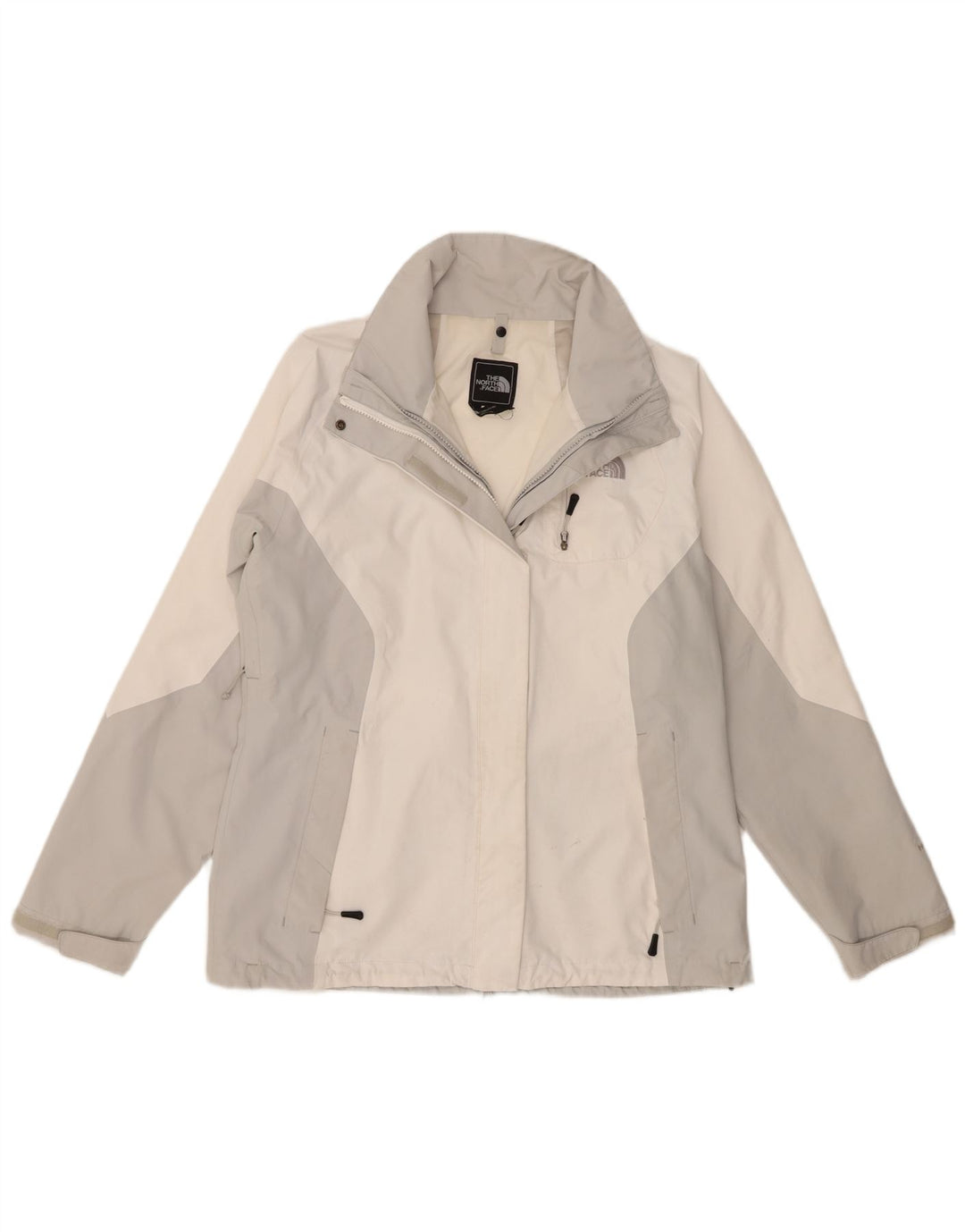 The North Face Chaqueta impermeable para mujer UK 46 Grande Poliéster con bloques de color blanco