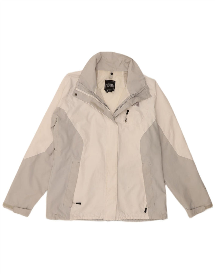 The North Face Chaqueta impermeable para mujer UK 46 Grande Poliéster con bloques de color blanco