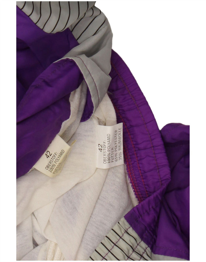 Chándal completo vintage para mujer EU 42 Poliamida a rayas moradas grandes