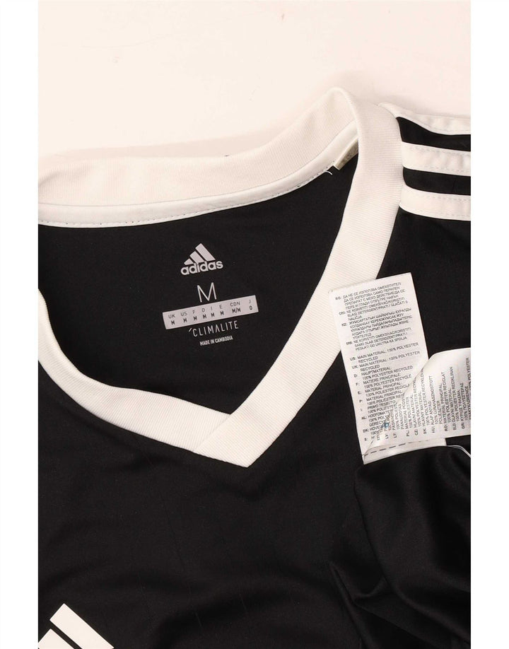 Adidas Hombre Camiseta Gráfica Top Mediano Negro Poliéster Deportes