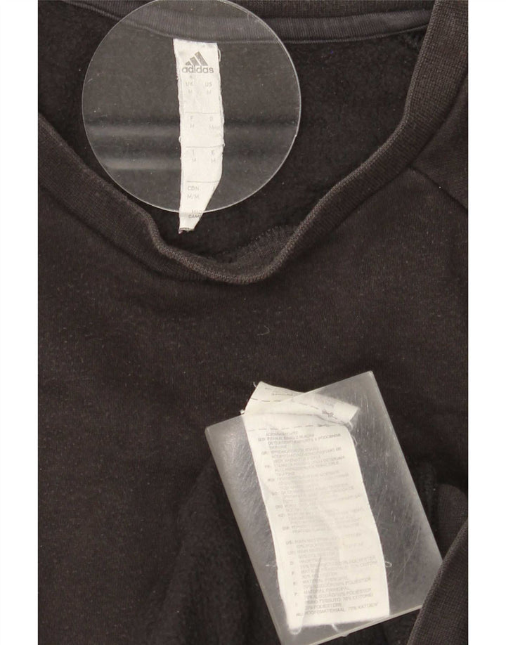 Adidas Hombre Sudadera Jumper Medium Negro Algodón