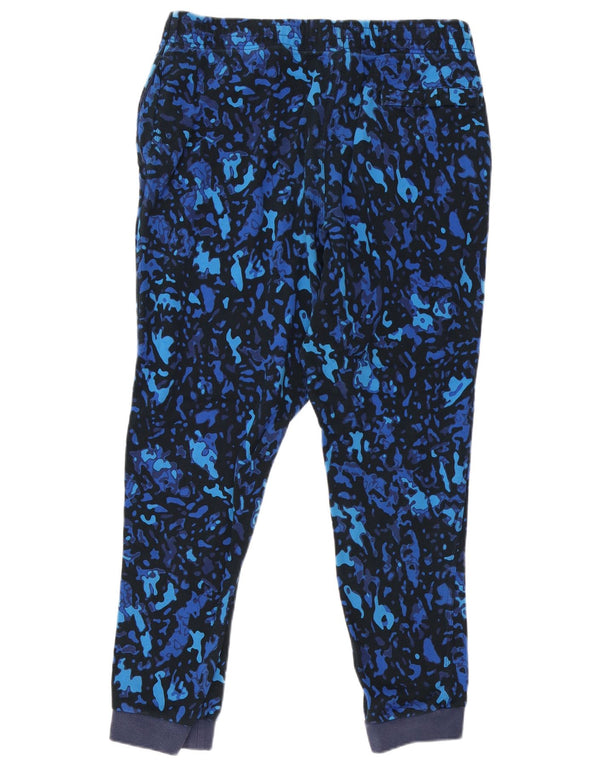 Nike Mens Tracksuit Trousers Joggers XL Blue Camouflage Cotton