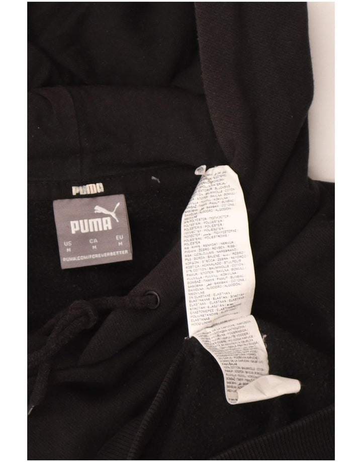 Puma Hombre Sudadera Con Capucha Jumper Medium Negro Algodón