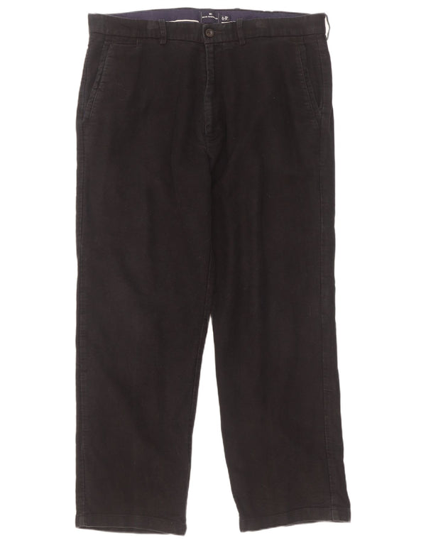 Marks & Spencer Pantalones chinos rectos Blue Harbor para hombre W36 L29 Negro