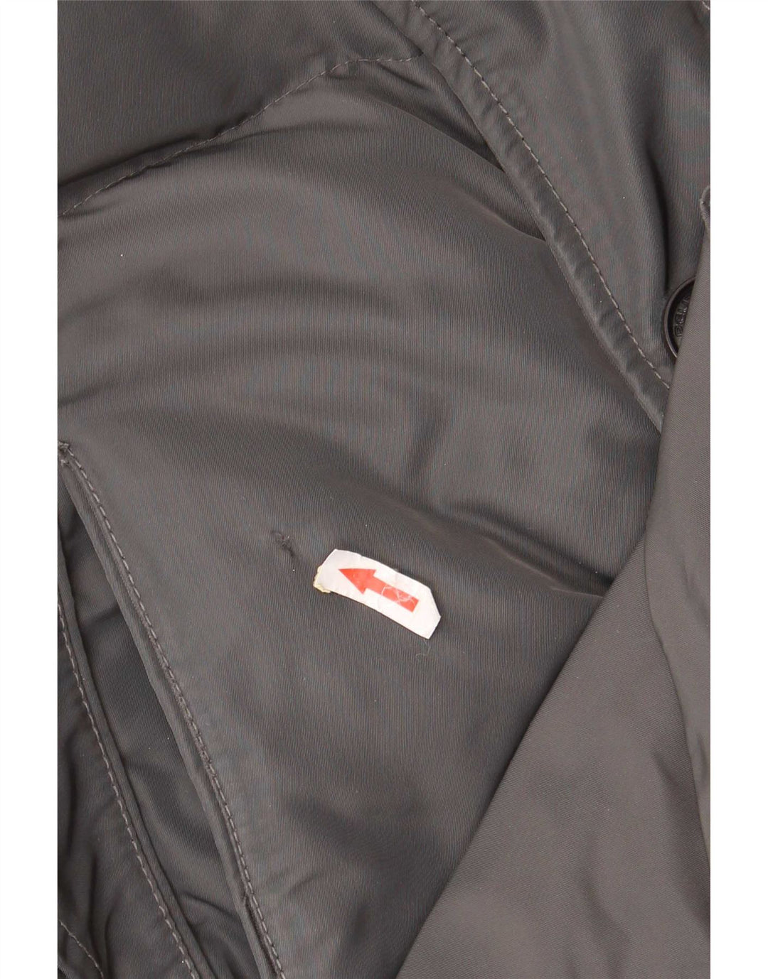 PEUTEREY Abrigo acolchado con capucha para hombre UK 40 Poliéster gris grande