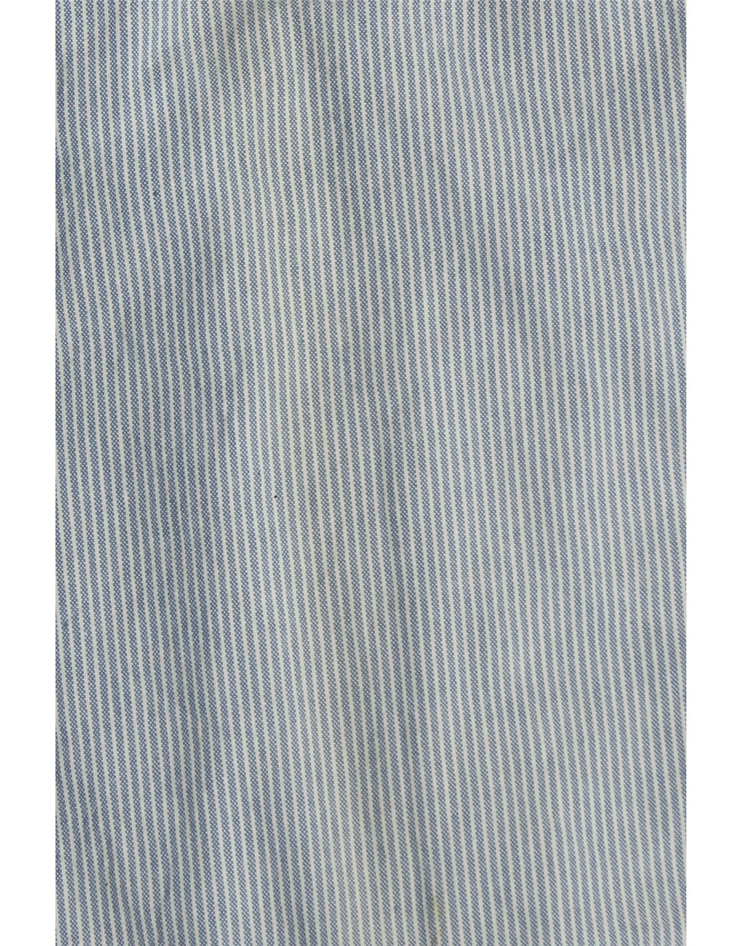 FAY Pantalón de traje recto para hombre IT 48 Medium W32 L31 Algodón a rayas azules