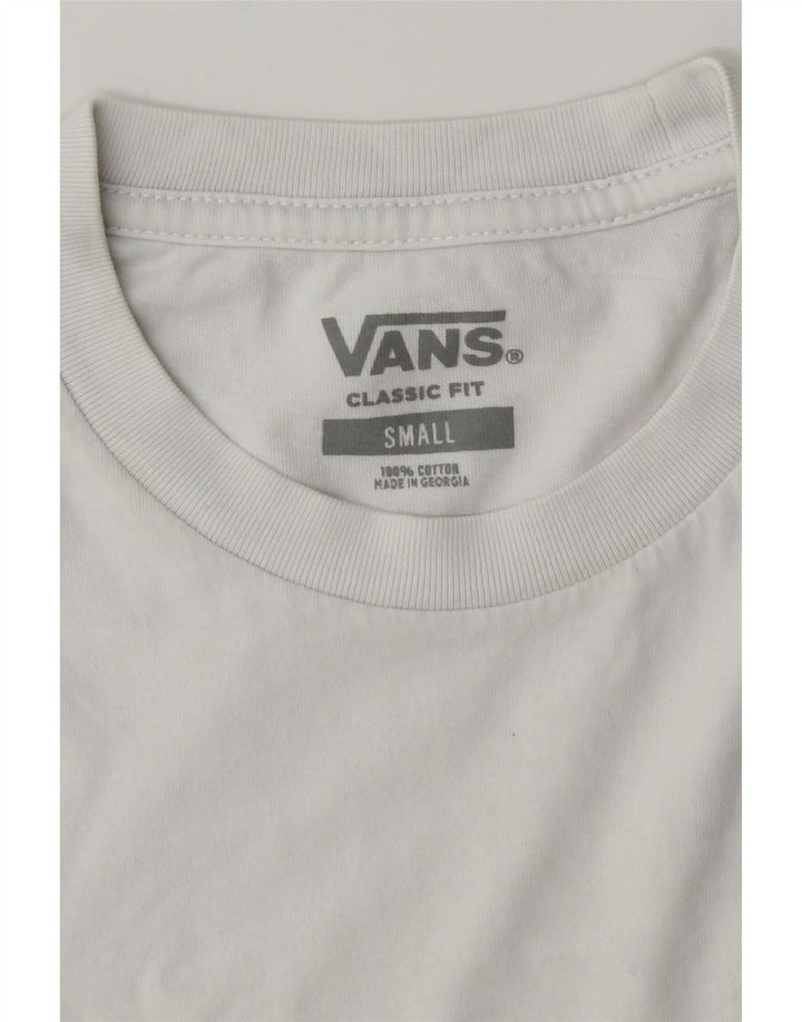 VANS Camiseta Classic Fit para Mujer Top UK 10 Small White Cotton
