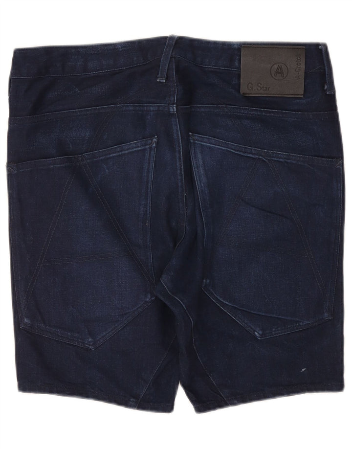 G-Star Pantalones cortos vaqueros para hombre W32 Algodón azul marino mediano