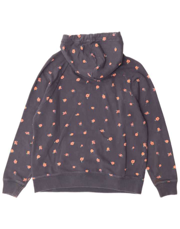 Jack Wills Sudadera con capucha gráfica para mujer UK 12 Medium Azul marino Algodón