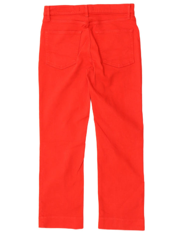 Zara Jeans Rectos Mujer EU 40 Medium W30 L27 Algodón Rojo