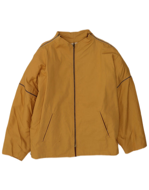 Chaqueta bomber vintage para mujer IT 42 Algodón amarillo medio