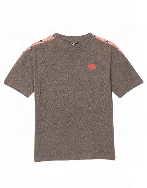 Asics Camiseta gráfica para mujer Top UK 18 XL Algodón moteado gris