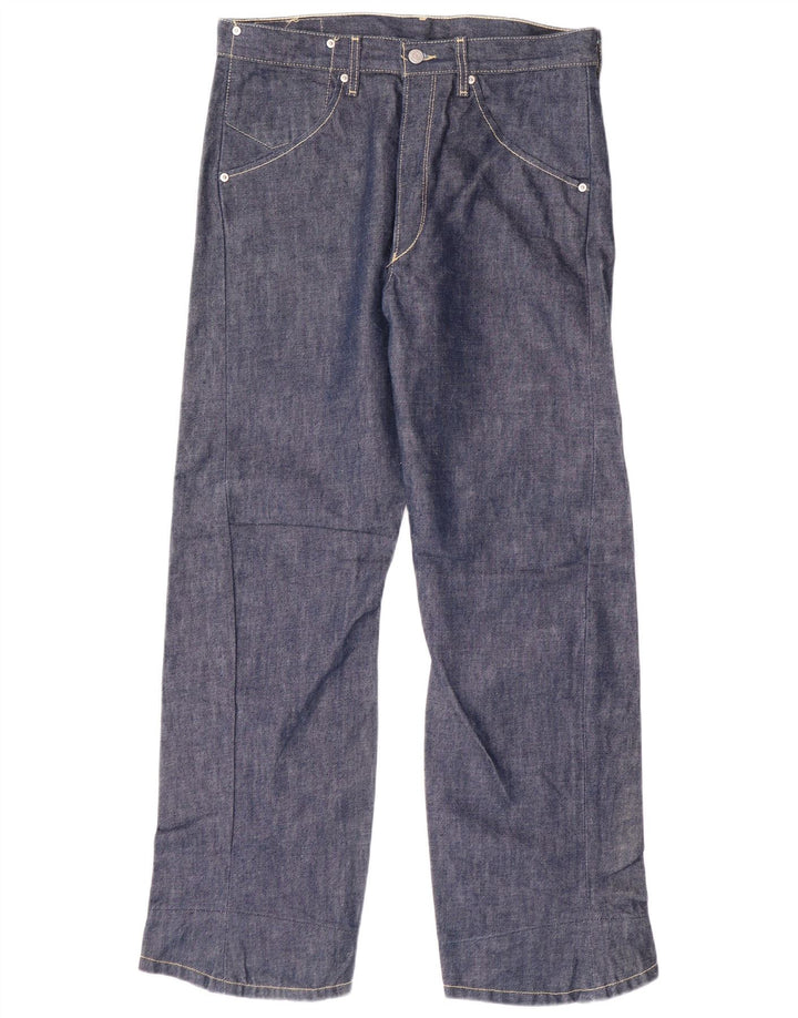 LEVI'S Jeans rectos 501 para hombre W32 L30 Azul Algodón Clásico