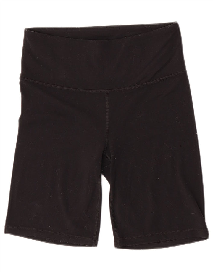 Athleta Pantalones cortos deportivos para mujer UK 8 Small Nylon negro