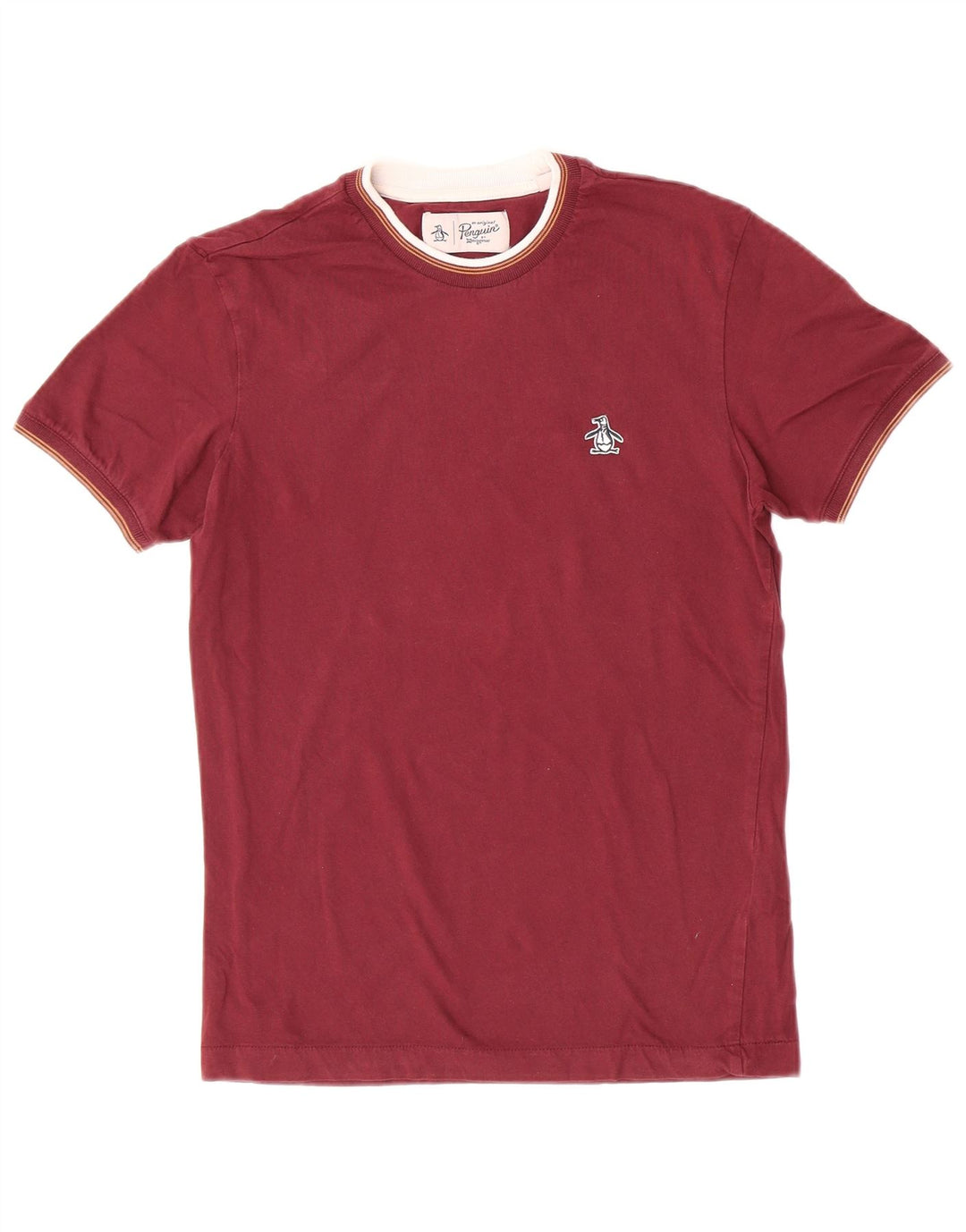 Camiseta Penguin Hombre Top Small Granate Algodón