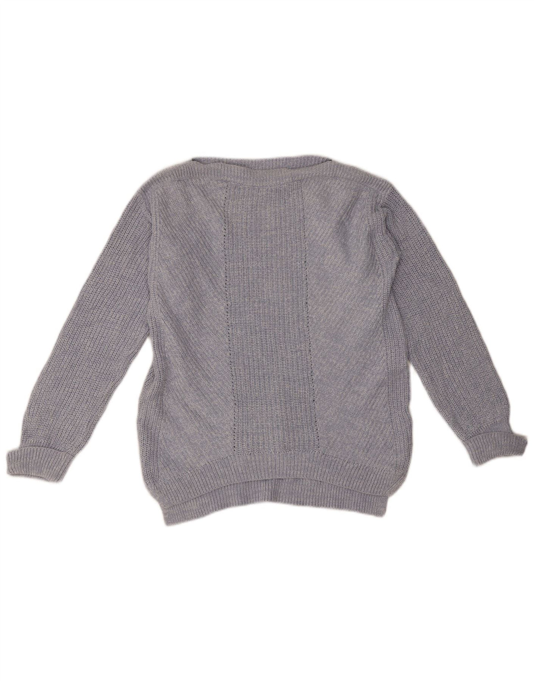 Marks & Spencer Jersey extragrande con cuello barco para mujer, talla 40, color azul pequeño