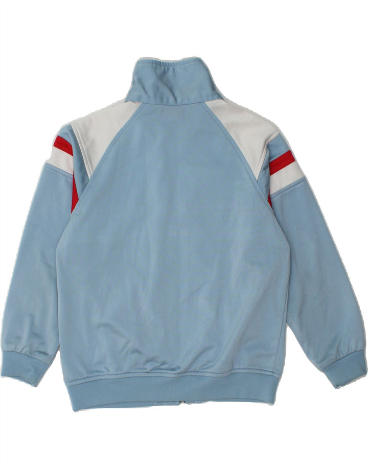 KAPPA Boys Tracksuit Top Jacket 7-8 Years Blue Colourblock Polyester Vintage Kappa and Second-Hand Kappa from Messina Hembry 