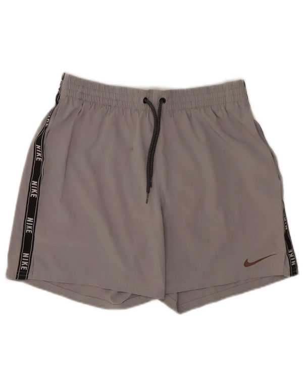 Pantalones cortos deportivos con estampado gráfico de poliéster color gris medio para hombre Nike
